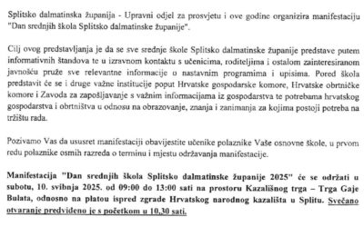 DAN SREDNJIH ŠKOLA SPLITSKO-DALMATINSKE ŽUPANIJE