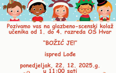 BOŽIĆNO-NOVOGODIŠNJI NASTUP UČENIKA OD 1. DO 4. RAZREDA