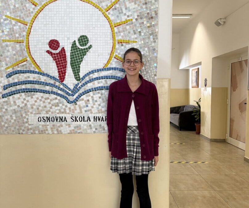 NAŠA UČENICA 5. B RAZREDA PLASIRALA SE NA ŽUPANIJSKU RAZINU NATJECANJA IZ MATEMATIKE