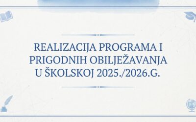 REALIZACIJA PROGRAMA I PRIGODNIH OBILJEŽAVANJA U OŠ HVAR, 2025./2026. ŠKOLSKA GODINA
